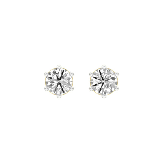 Stud Muffin Solitaire Diamond Ear Studs