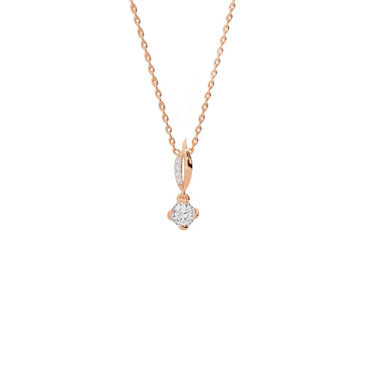 Contemporary Blossom Diamond Pendant