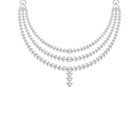 Moon's Phasefall Diamond Necklace