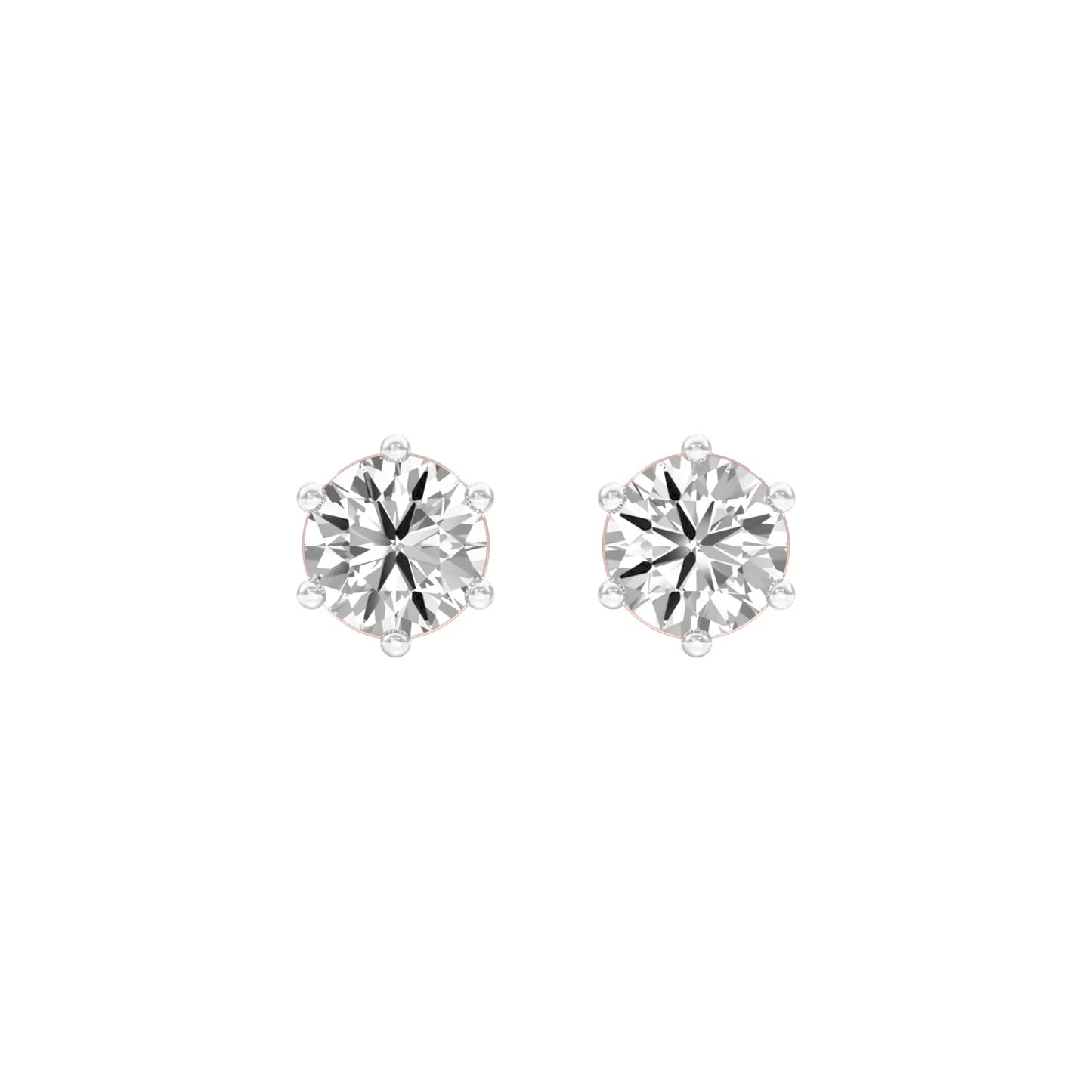 Stud Muffin Solitaire Diamond Ear Studs