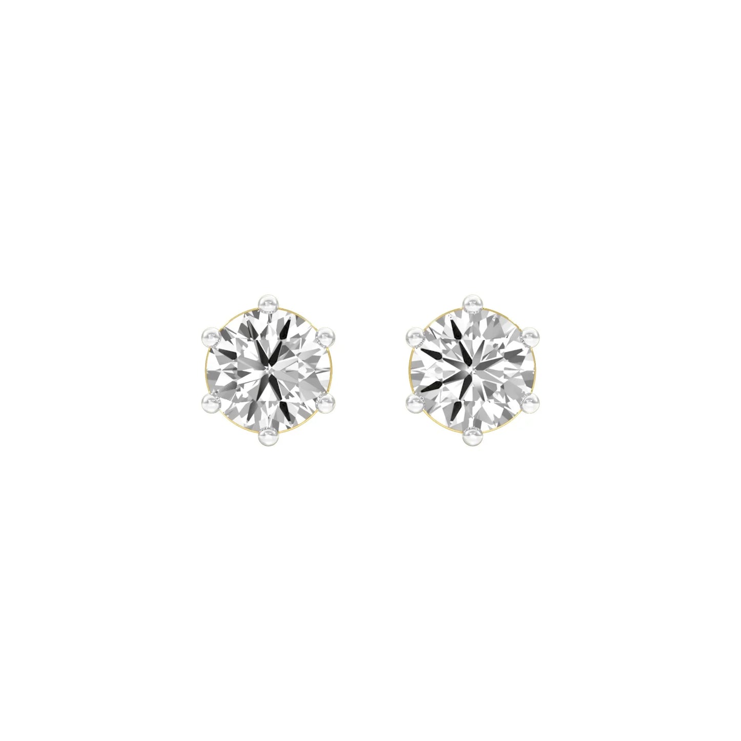Stud Muffin Solitaire Diamond Ear Studs