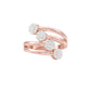 Twisted Cluster Diamond Ring