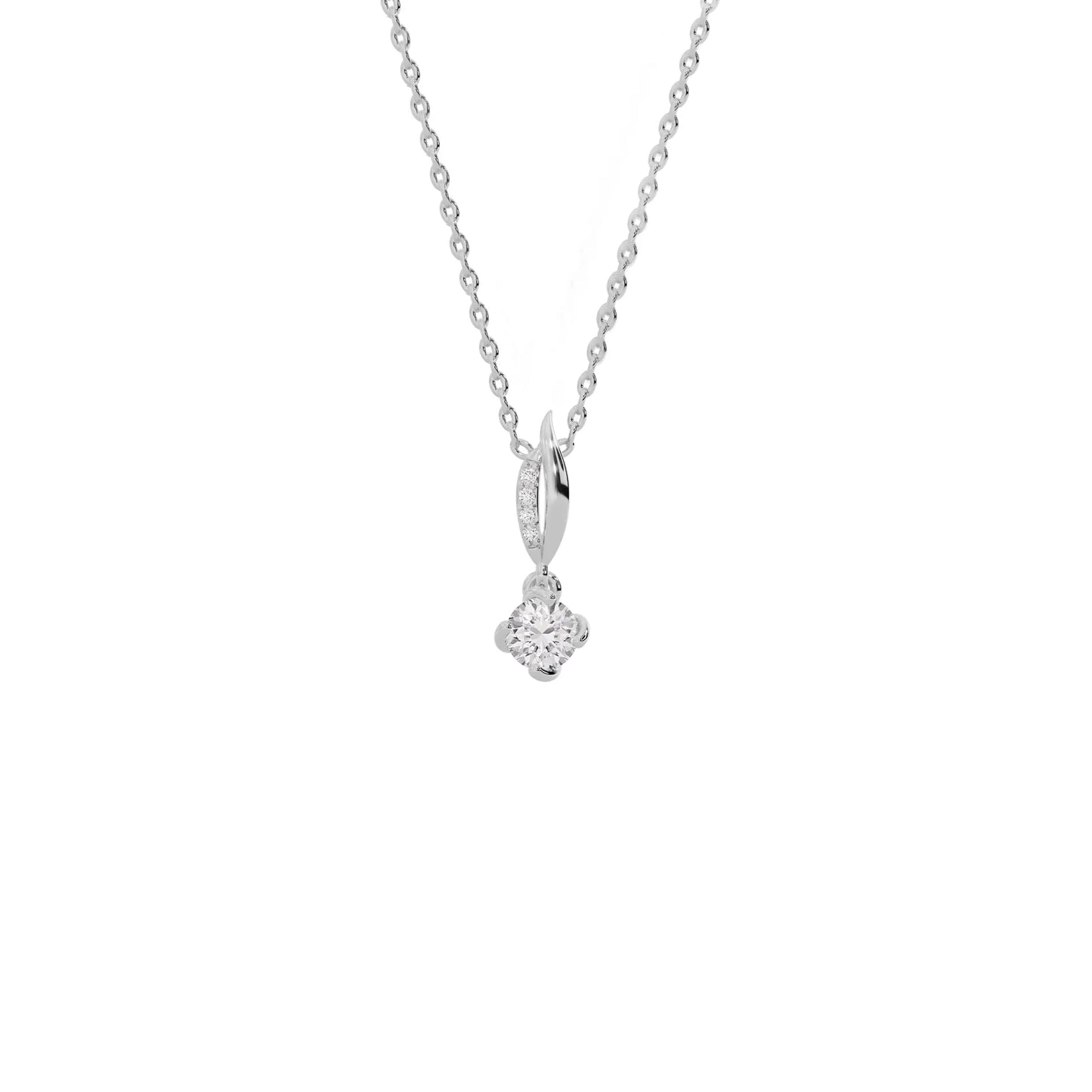 Contemporary Blossom Diamond Pendant