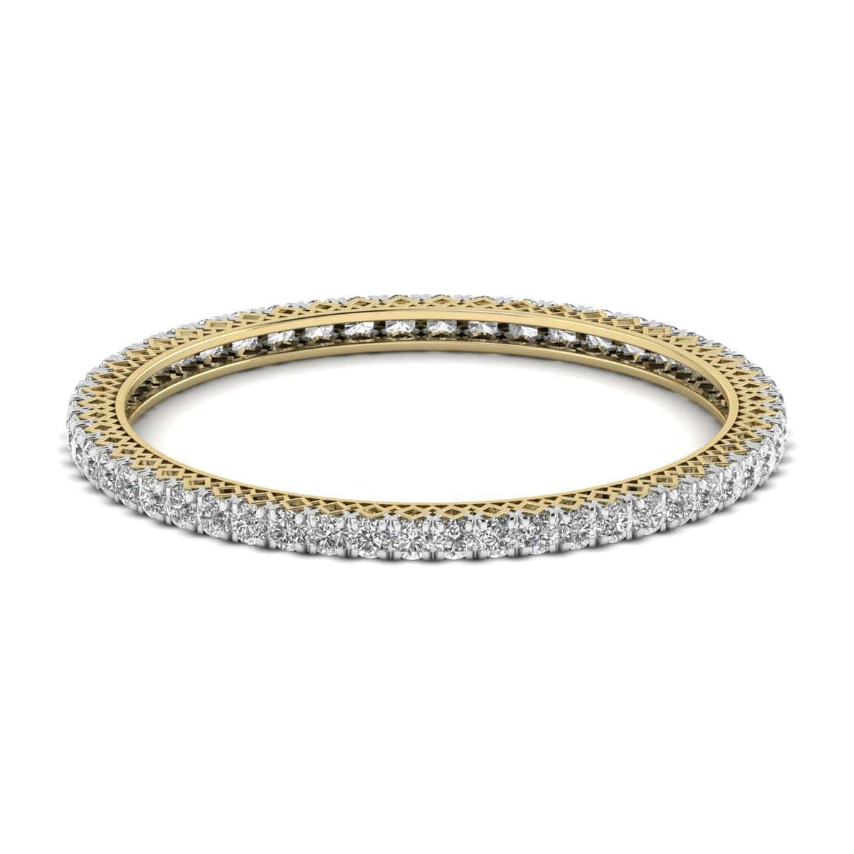 25 Pointer Round Diamond Bangle Pair