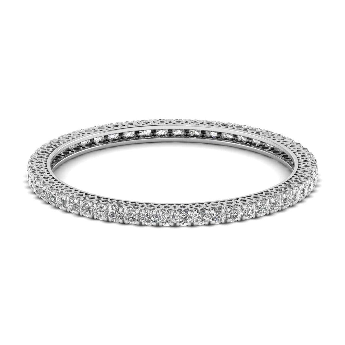 25 Pointer Round Diamond Bangle Pair