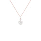 Petal & Pave Heart Diamond Pendant